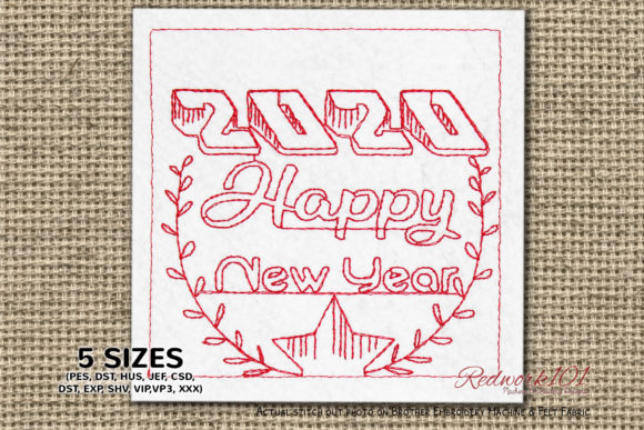 2020 Happy New Year Bluework Embroidery Review