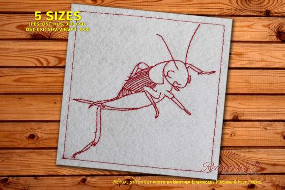 Charming Cricket: A Perfect Addition for Holiday Embroidery