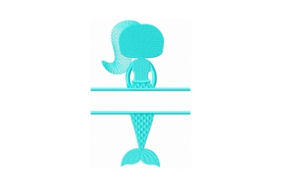 Charming Split Mermaid Mono for Your Next Embroidery