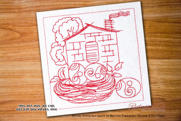 Easter Egg Home Design: A Festive Embroidery Choice