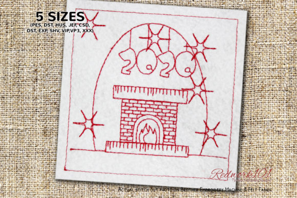 Fireplace with New Year Decoration Review