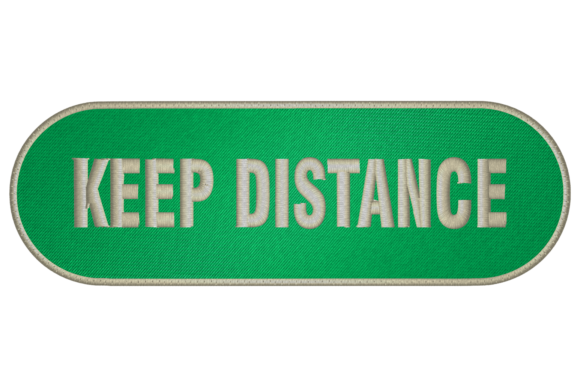 Keep Distance: A Versatile Holiday Embroidery Design