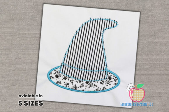 Magical Hat Applique Design: A Fairy Tale Embroidery