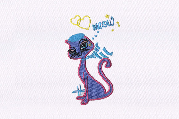 Meowing Cat: A Charming Addition to Your Sweatshirt Line