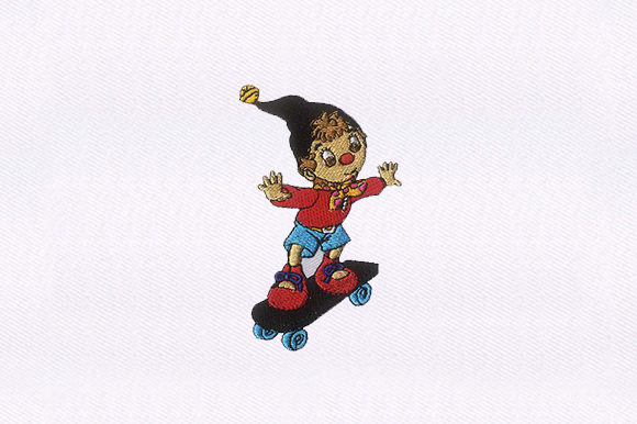 Skateboarding Puppet: A Fun and Versatile Embroidery Design